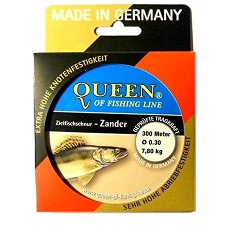 Queen of Fishing Line Zielfisch-Schnur Zander 0,30mm 7,8kg 300m von Queen of Fishing Line