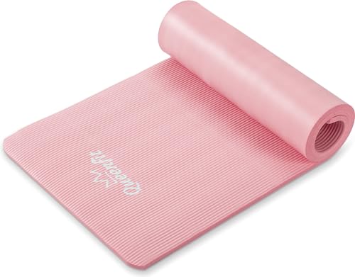 Queenfit NBR Yogamatte - Trainingsmatte 180x61cm - Fitness - Gymnastikmatte - Tragegurte - Pilates - Sportmatte - 1,5cm Dick - Abwertung der Bewegung - Aerobic von Queenfit