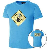 Quiet Please Australia Road Sign T-Shirt Herren in blau, Größe: S von Quiet Please