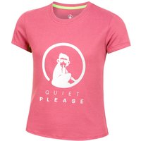Quiet Please Baseline Logo T-Shirt Mädchen in pink von Quiet Please