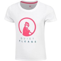 Quiet Please Create Baseline Logo T-Shirt Mädchen in weiß von Quiet Please