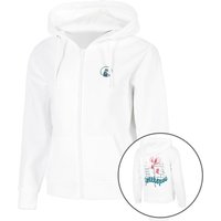 Quiet Please Create Flower Zip Sweatjacke Damen Weiß - Xs von Quiet Please