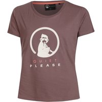 Quiet Please Crossroad Baseline Glitter T-shirt Damen Lila - S von Quiet Please