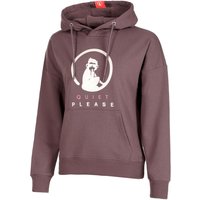 Quiet Please Crossroad Glitter Baseline Hoody Damen Lila - S von Quiet Please