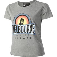 Quiet Please Melbourne Sunrise T-Shirt Damen in grau, Größe: S von Quiet Please