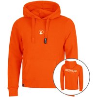 Quiet Please Ready To Serve Hoody Herren in orange von Quiet Please