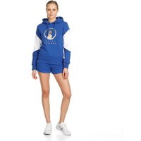 Quiet Please Retro Stripe Hoody Damen in blau von Quiet Please