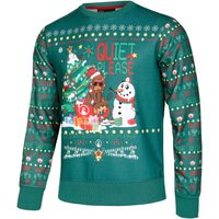 Quiet Please Ugly Christmas Sweatshirt Herren in grün, Größe: XXL von Quiet Please