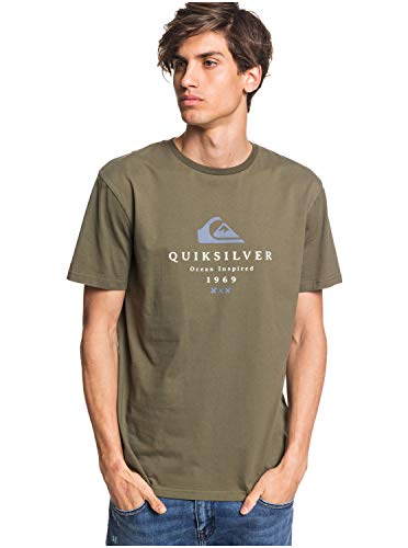 Quiksilver™ First Fire - T-Shirt - T-Shirt - Männer - L - Grün von Quiksilver