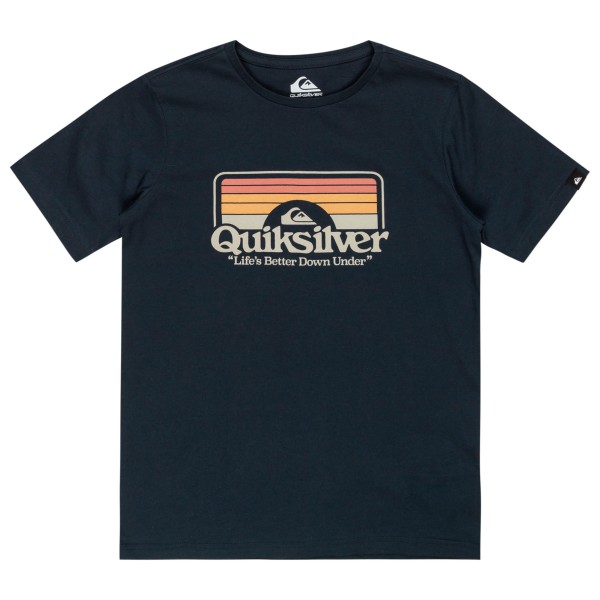 Quiksilver - Kid's Step Inside S/S - T-Shirt Gr 10;12;14;16;8 blau;weiß von Quiksilver