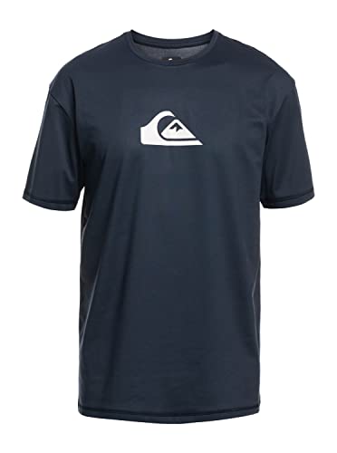 Quiksilver Solid Streak - Kurzärmliges Surf-T-Shirt mit UPF 50 für Männer Blau von Quiksilver