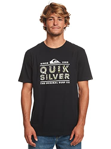 Quiksilver Logo Print - T-Shirt für Männer Schwarz von Quiksilver