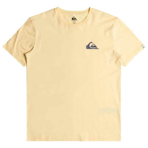 Quiksilver - MW Mini Logo S/S - T-Shirt Gr S beige von Quiksilver