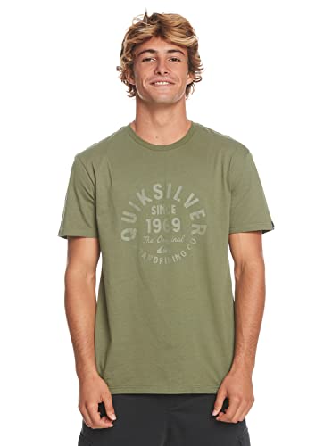 Quiksilver Circled Script - T-Shirt für Männer Grün von Quiksilver