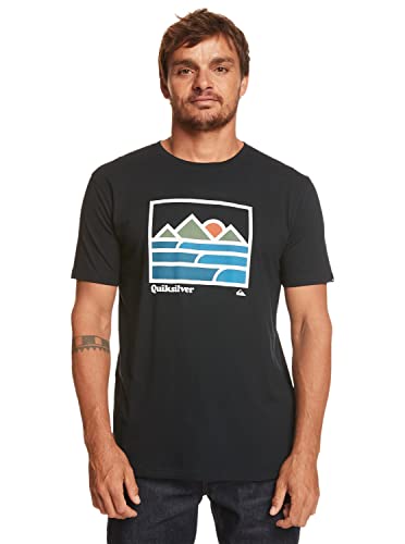 Quiksilver Landscape Lines - T-Shirt für Männer Schwarz von Quiksilver