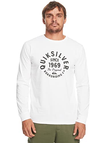 Quiksilver Circled Script - Longsleeve für Männer Weiß von Quiksilver