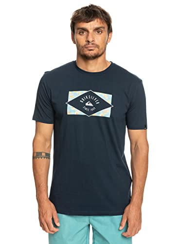Quiksilver Circled Line - T-Shirt für Männer Blau von Quiksilver
