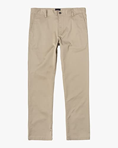 RVCA The Weekend Stretch - Hose mit Straight Fit für Männer Beige von RVCA