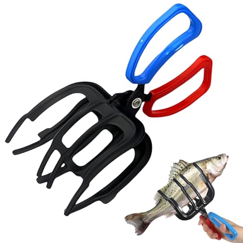 Quixotical Fischgreifer, Multifunktionale Metall Angelzange, 2024 Angelzange, 3 Klauen L Größe Fischgreifer, für die Meisten Süßwasserfisch-Griff-Halter von Quixotical