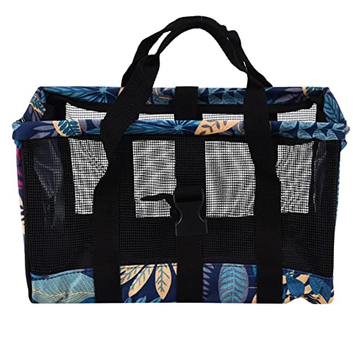 Qukaim Multifunktionale Garten-Werkzeugtasche, tragbare Tragetasche für Gartenarbeit im Innen- und Außenbereich, blaue Blume, farblich abgestimmt, mehrfarbig, 60_x_180_cm von Qukaim