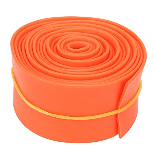 Qukaim Yoga Elastisches Band Elastischer Spanngurt 5 cm x 2,5 m für Krafttraining, Frauen Mädchen, Orange Yoga Fitnessgeräte von Qukaim