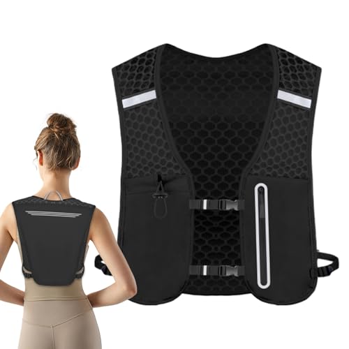 Quorvex Trinkrucksack - Laufweste mit Trinksystem,Telefonhalter Flaschenhalter Leichtes Pack Für Camping Reisen Jagd Outdoor Radfahren Trailrunning Spaziergänge von Quorvex