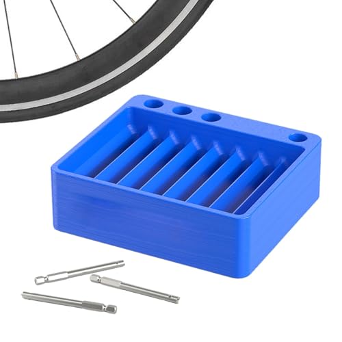 Qutalmi Spoke Nipple Storage Box, Spoke Nipple Arrangement Tool Box - Kompaktvereinbarungsfall -Speichen -Kappenhalter - Organizer für Radgebäude wiederverwendbares Schnellsortierwerkzeug für das von Qutalmi
