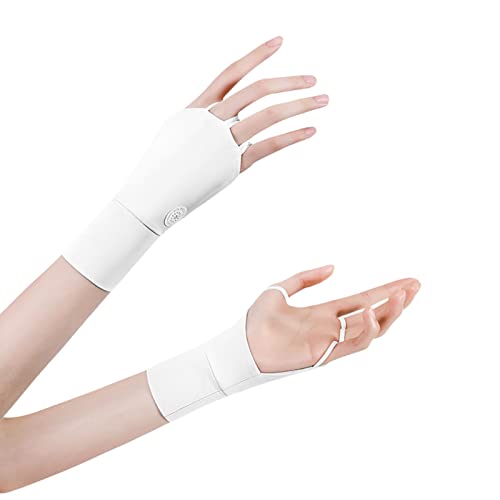 R/A Golf-EIS-Halbfinger-Handschuhe | Sonnenschutzhandschuhe mit Palmenausschnitt,Belüftete Trainingshandschuhe mit integrierten Handgelenkbandagen, perfekt für den Außenbereich von R/A