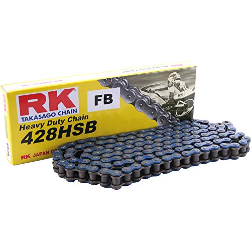 R&K RK Kette 428HSB 1/2x5/16 verstärkt 134 Glieder blau grau blau von R&K