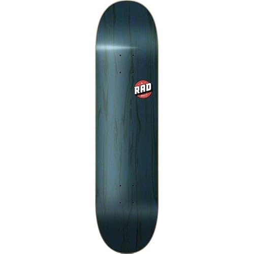RAD Unisex – Erwachsene Blank Logo Skateboard, Navy Maple, 8" von RAD