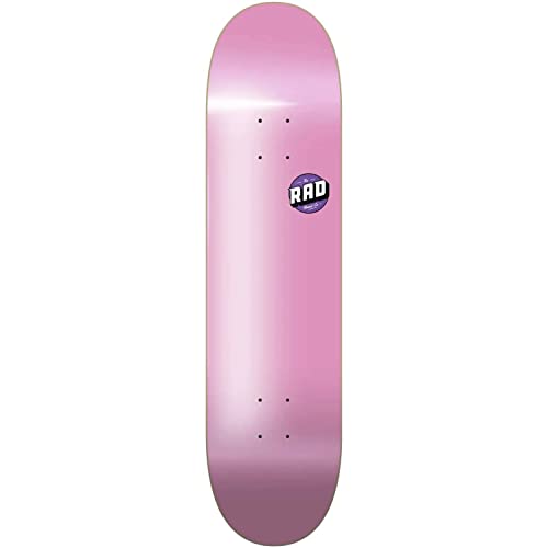 RAD Unisex – Erwachsene Blank Logo Skateboard, Pink, 8" von RAD