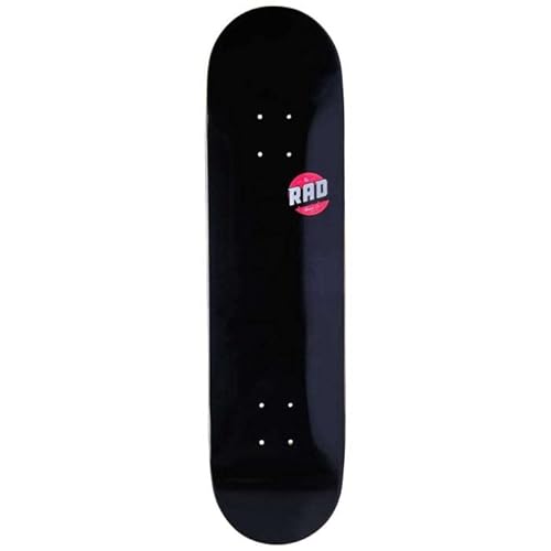 RAD Unisex – Erwachsene Blank Logo Skateboard, Schwarz, 8.125" von RAD