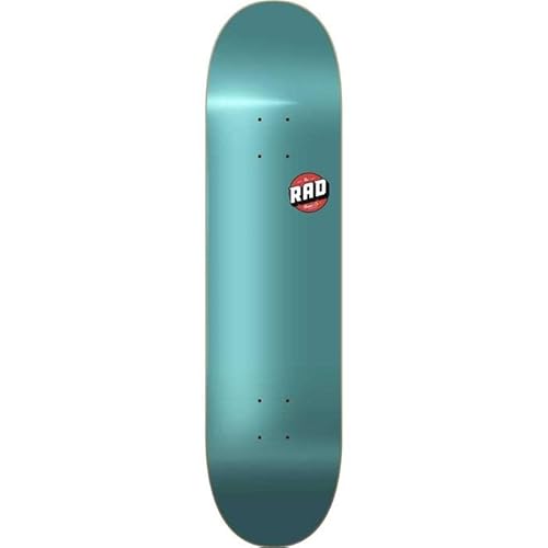 RAD Unisex – Erwachsene Blank Logo Skateboard, Teal Maple, 7.75" von RAD