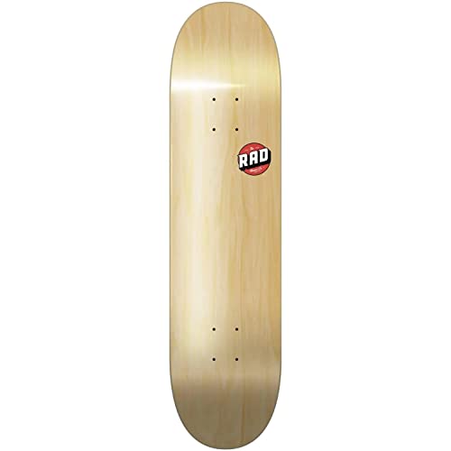 RAD Unisex – Erwachsene Blank Logo Skateboard, Wood, 7.75" von RAD
