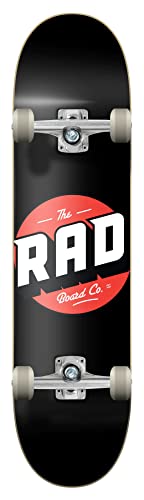 RAD Unisex – Erwachsene Logo Progressive Skateboard, Schwarz, 8.125 von RAD