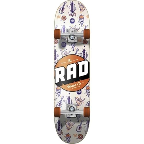 RAD Unisex – Erwachsene Logo Progressive Skateboard, Wallpaper, 7.75" von RAD