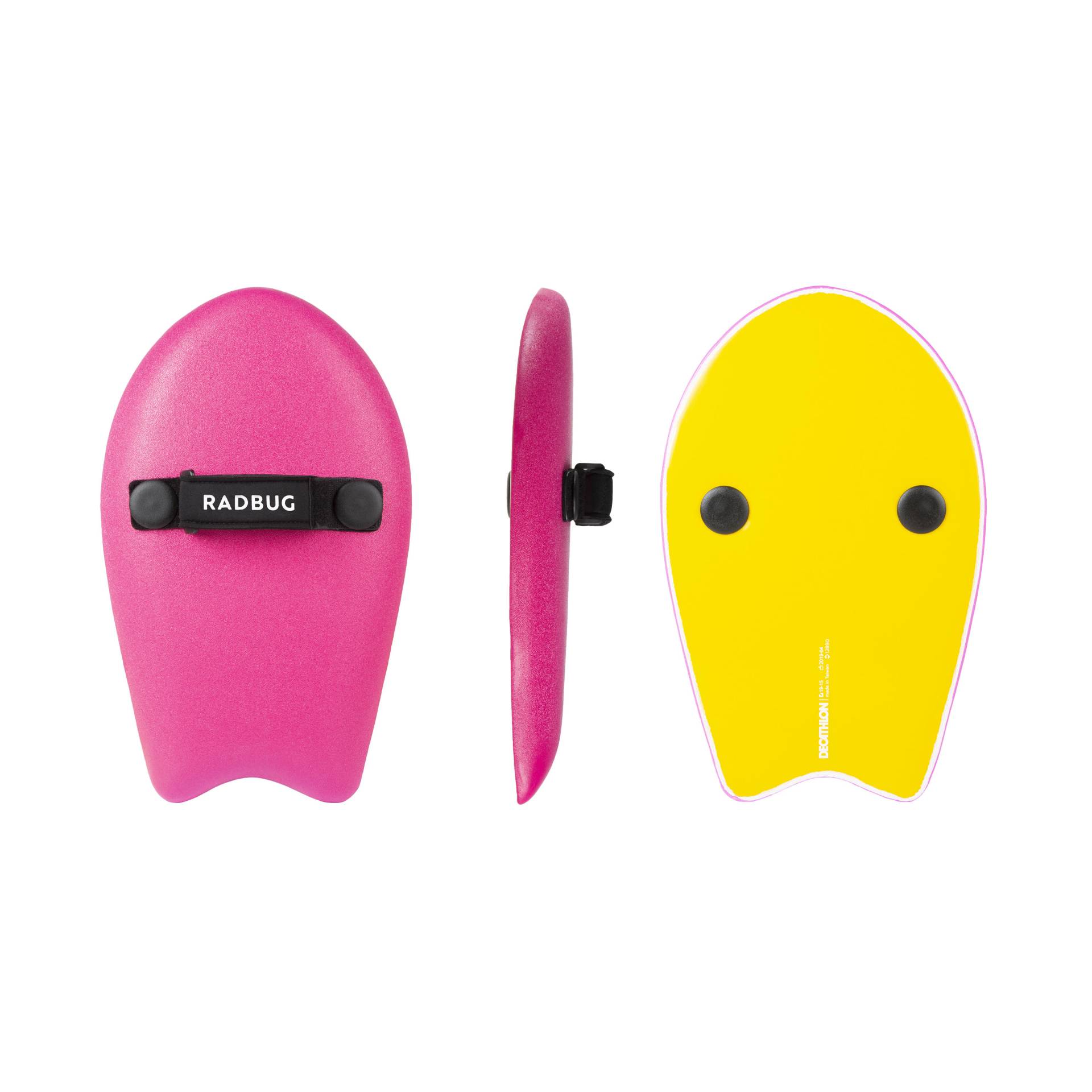 Handboard Handplane Bodysurf 100 rosa von RADBUG