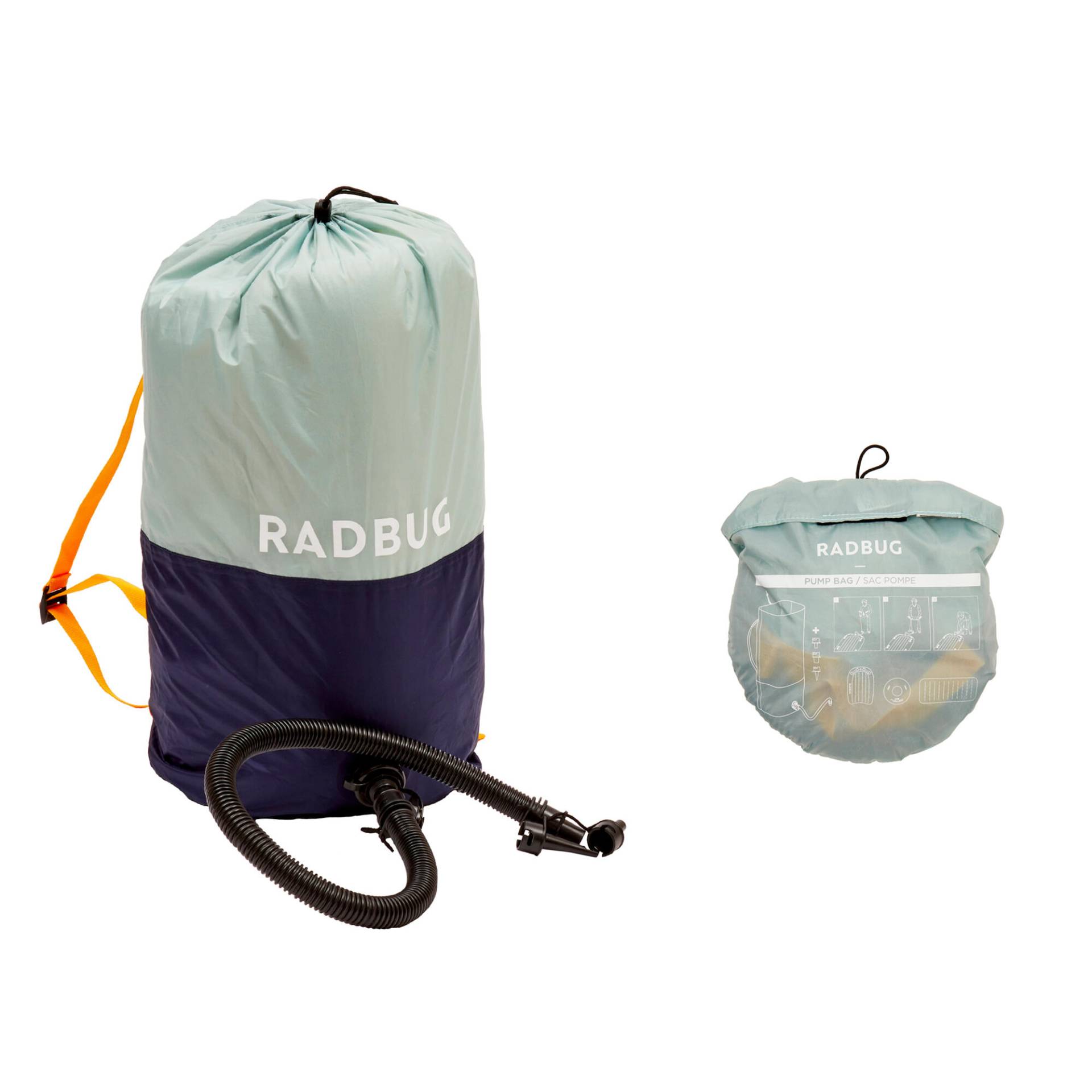 Luftpumpe Pumpbag blau/grün von RADBUG