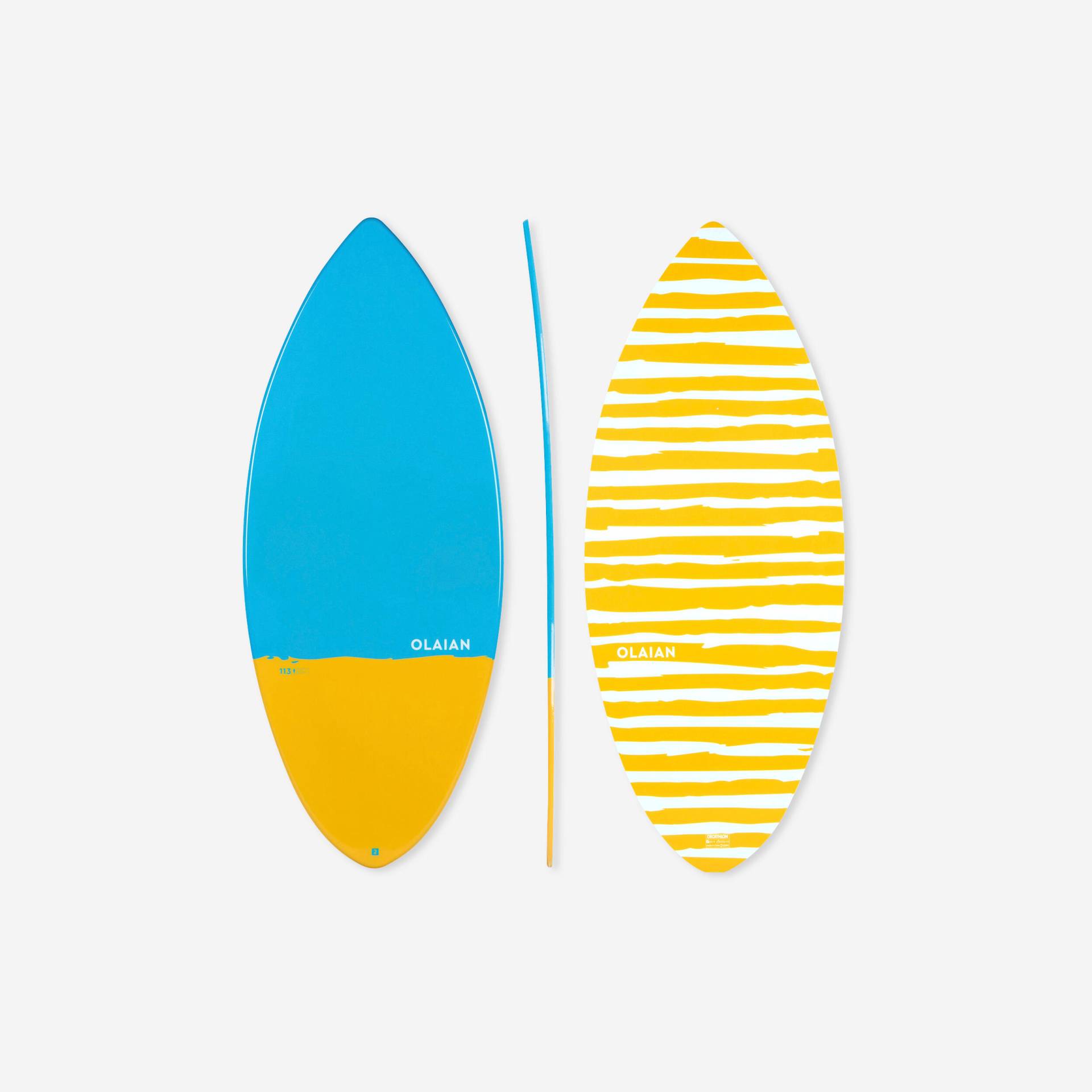 Skimboard Kinder 900 Composite-Fasern blau/orange von RADBUG