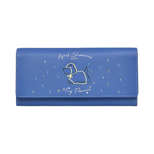 RADLEY London April Showers Große Geldbörse mit Klappe, Kobalt, Large, Geldbörse mit Klappverschluss von RADLEY