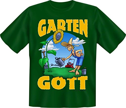 RAHMENLOS Fun Spruch T-Shirt Garten Gott Grösse XL von RAHMENLOS