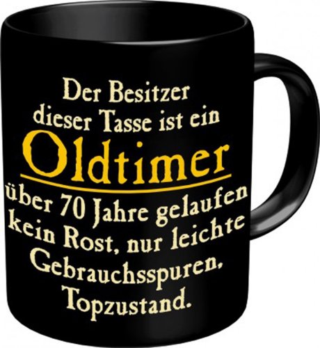Rahmenlos-Design Tasse: Oldtimer 70 Kaffeebecher im Geschenkkarton von RAHMENLOS