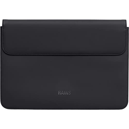 RAINS Unisex Erwachsene Laptop Portfolio 15" Laptoptasche, 01 Black (Schwarz), Einheitsgröße von RAINS