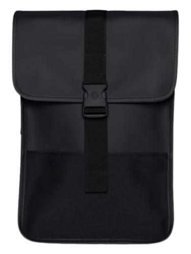 RAINS Unisex Schnalle Backpack Mini Tasche, 01 Schwarz, Einheitsgröße von RAINS