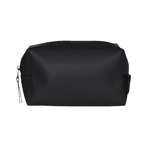 RAINS Wash Bag Large Kulturbeutel, Erwachsene, Unisex, 01 Black (Schwarz), Einheitsgröße von RAINS