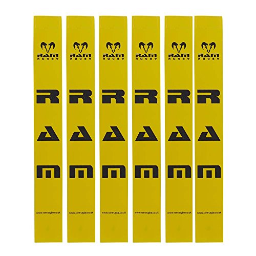 RAM Rugby Tags nur – Sets von 20 Tag Gürtel – 6 Farben, gelb von Ram
