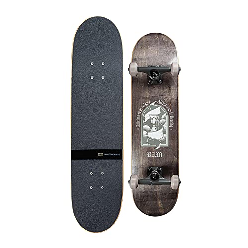 Ram Skateboard Komplettboard Holzboard Kinder Erwachsene Ahorn Funboard 31" ABEC-11 Ligat Dark von RAM