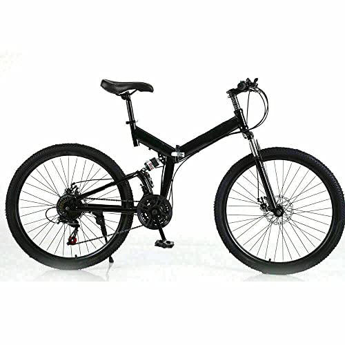 RANZIX 26 Zoll Mountainbike - 21-Gang Faltbares MTB Fahrrad mit Stoßdämpfende Scheibenbremse,Fahrrad für Mädchen, Jungen, Herren und Damen von RANZIX