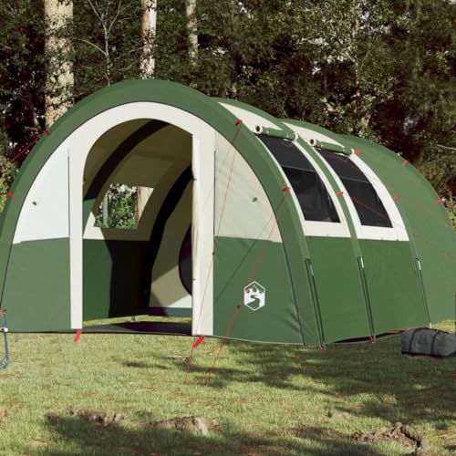Furniture Home Tools Campingzelt 4 Personen Grün 483x340x193cm 185T Taft von RAUGAJ