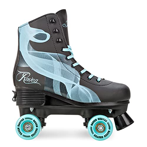 RAVEN Rollschuhe Roller Skates Serena Black/Mint 35-38(22,5cm-24cm) von RAVEN